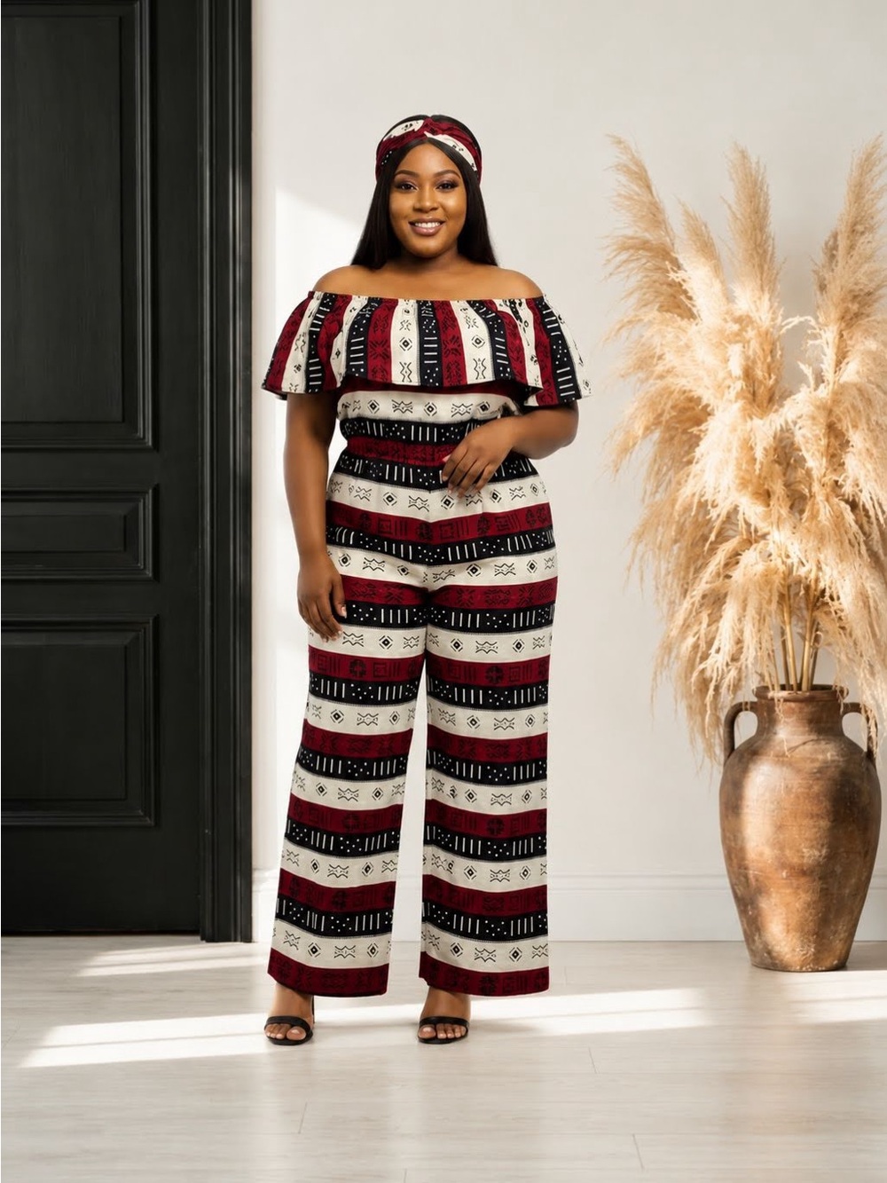 African Print Romper Jumpsuit Onepiece